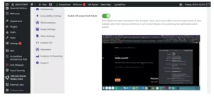 Enable OS-aware Dark Mode by turning it ON. 